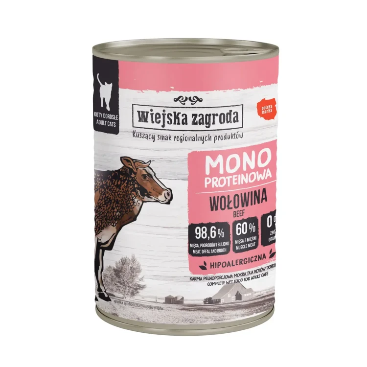 Karma-mokra-dla-kota-Wiejska-Zagroda-Wolowina-monoproteinowa-400-g.webp