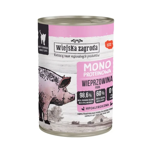 Karma-mokra-dla-kota-Wiejska-Zagroda-Wieprzowina-monoproteinowa-400-g.webp