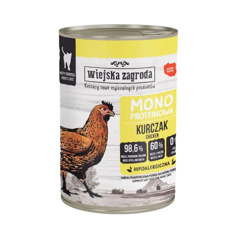 Karma-mokra-dla-kota-Wiejska-Zagroda-Kurczak-monoproteinowa-400-g.webp