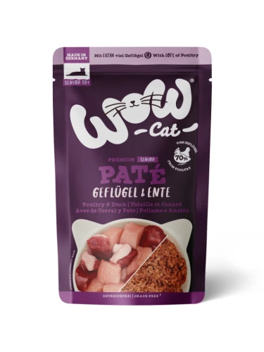 WOW-CAT-Senior-Geflugel-Ente-drob-z-kaczka-dla-kota-seniora-125g.webp