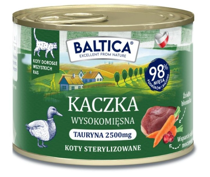 Baltica Smaki Regionów - Karma mokra dla kota z kaczką 185g