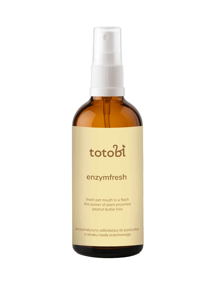 Totobi - Enzymatyczny odświeżacz do pyszczka dla psa i kota o smaku masła orzechowego, 100 ml