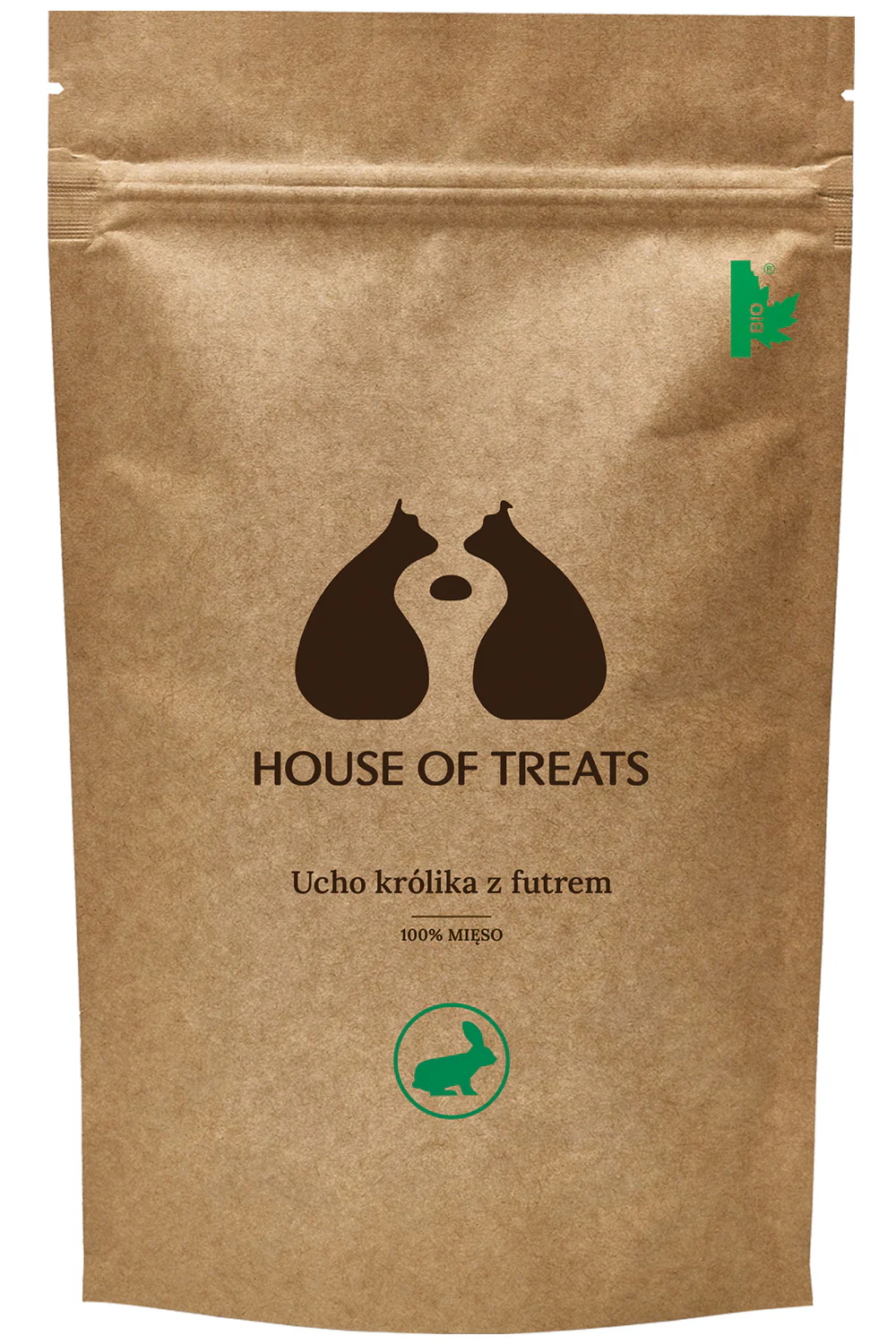 HOUSE OF TREATS - Ucho królika z futrem 14 szt.