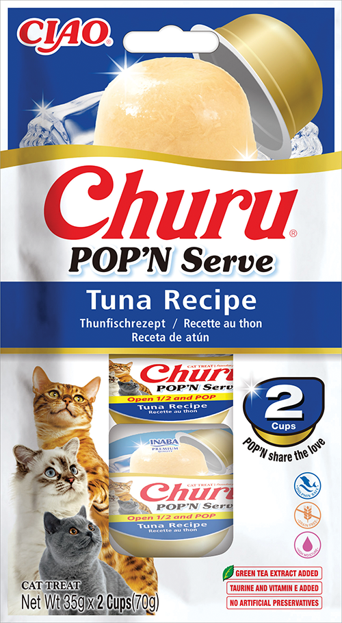 Inaba Churu POP’N Serve – Przysmak dla kota - Tuńczyk w galarecie 2x35g