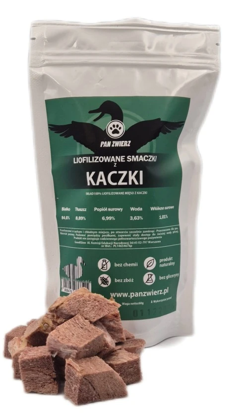 PanZwierz - Liofilizowane smaczki z kaczki 70 g
