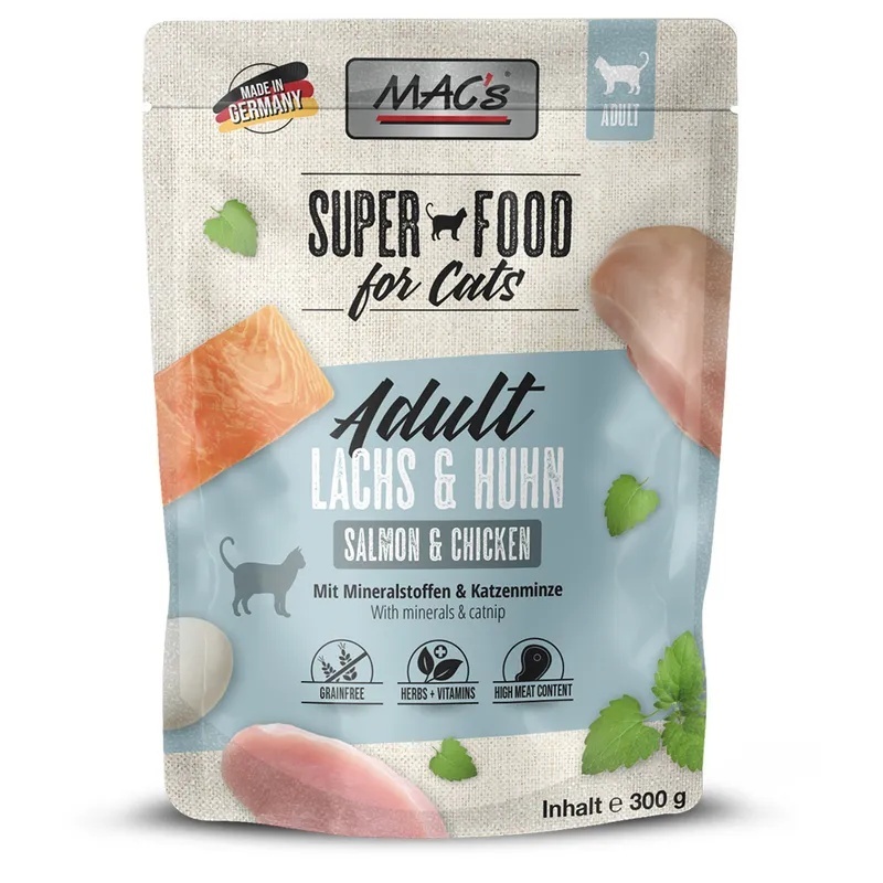 Mac's Cat - Łosoś i kurczak - Saszetka 300g