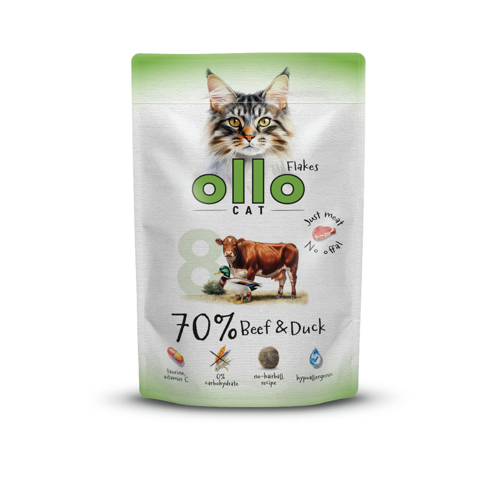 Ollo - Saszetka - Wołowina i kaczka nr 8 - 85g